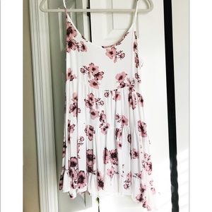 Brandy Melville Pink Floral Jada Dress